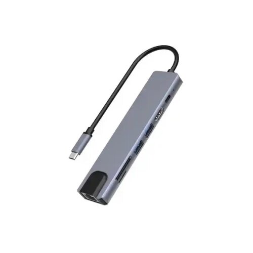 Kettz Adapter konverter TIP C 7/1 USB 3.0x2/Ethernet RJ45 /HDMI 4K 30HZ/PD/SD/TF Cene