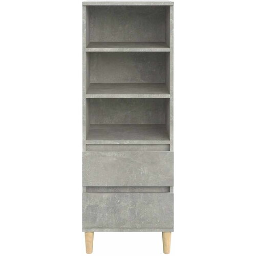  Visoka komoda boja betona 40 x 36 x 110 cm konstruirano drvo Slike