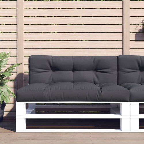 VidaXL Blazina za vrtni kavč iz palet antracitna 120x40x12 cm Slike