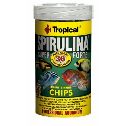 Tropical super spirulina forte hrana sa visokim sadrzajem spiruline (36%) za ribice u obliku granula 100 ml - 52 g Slike