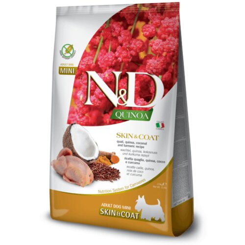 N&d Quinoa Skin&Coat Quail&Coconut Mini 7kg Cene