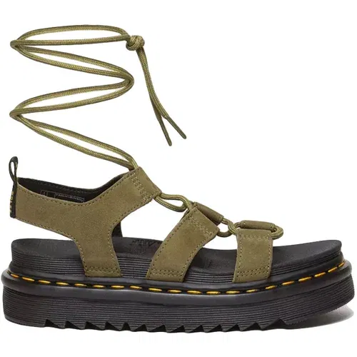 Dr. Martens Nartilla Tumbled Nubuck Leather Gladiator Sandals W