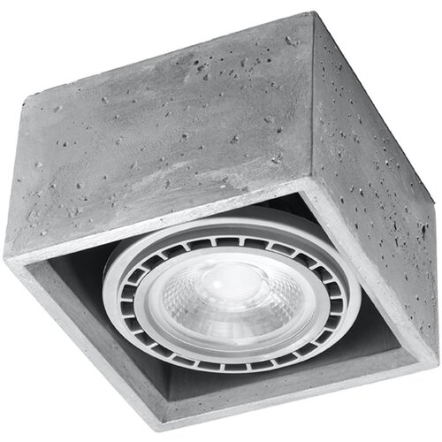Nice Lamps Siva stropna svjetiljka 14x14 cm Postiga – Cijene