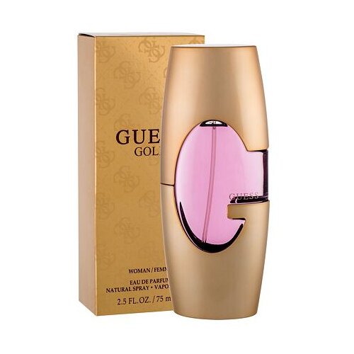 Guess Gold parfumska voda 75 ml po&amp;scaron;kodovana &amp;scaron;katla za ženske Slike
