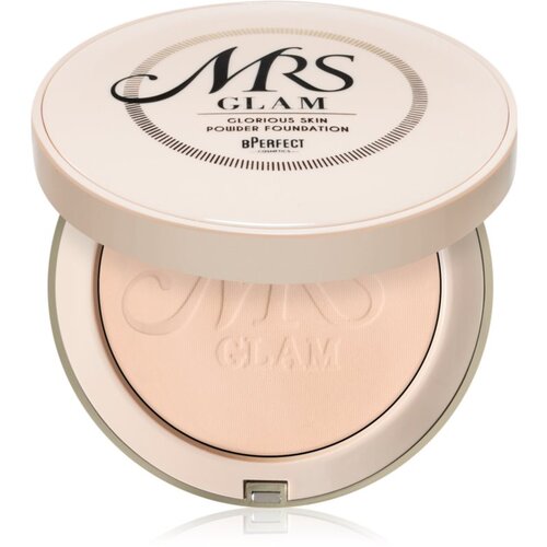 BPerfect Mrs Glam Glorious Skin kompaktni puder s mat učinkom nijansa 01 Light Pink 70 g Slike