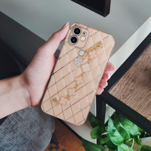 Trend maska z verižico za Samsung Galaxy A32 5G roza Slike