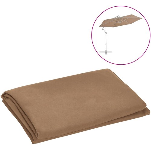 vidaXL Nadomestna tkanina za senčnik taupe 300 cm Cene