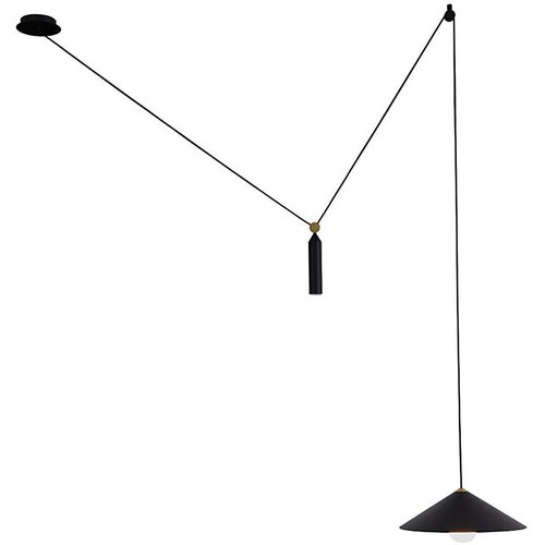  Luster na sajli ALTO 1xE27/60W/230V crne boje Slike