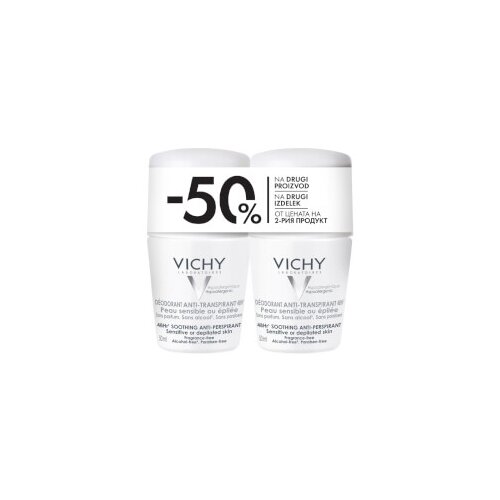 Vichy Roll-on dezodorans za regulaciju znojenja Sensitive​ DUO Slike