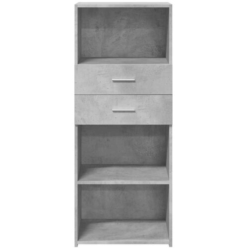  Visoka komoda boja betona 50 x 42,5 x 124 cm konstruirano drvo Slike