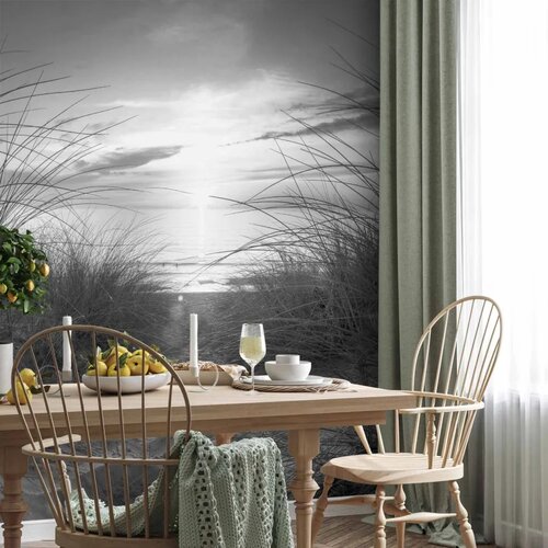  Foto tapeta - beach (black and white) 100x70 Slike