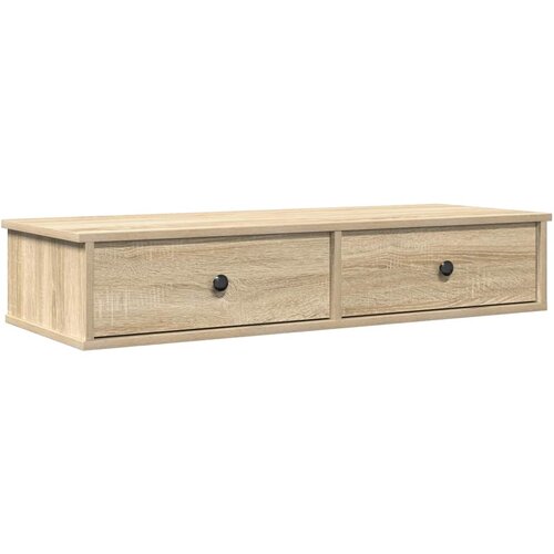Maison Chic Stenska polica - Viseča Polica s predali sonoma hrast 100x37,5x19 cm inž. les, (21793558) Slike