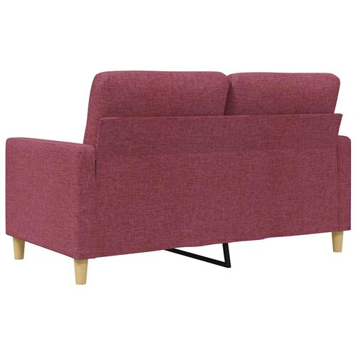  Dvosjed od tkanine crvena boja vina 120 cm Slike