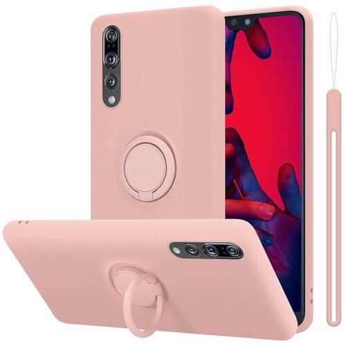 Cadorabo Ohi&scaron;je, združljiv s Huawei v tekoči roza barvi - za&scaron;čitni pokrov iz fleksibilnega silikona TPU z obročem, (20593825) Cene