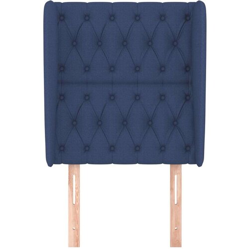  Uzglavlje s u&amp;scaron;ima plavo 83 x 23 x 118/128 cm od tkanine Slike