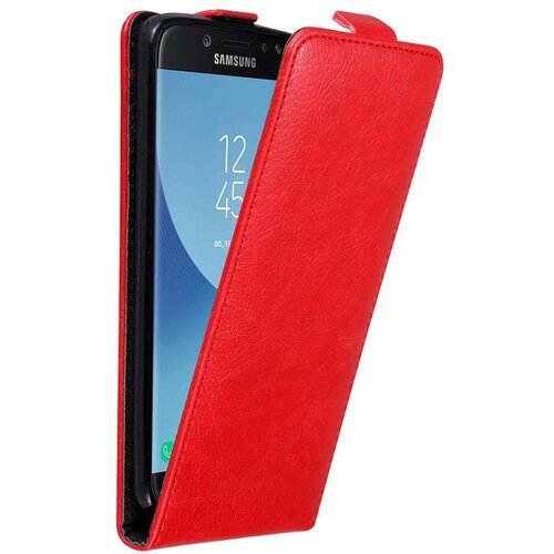 Cadorabo Ohi&scaron;je, združljivo z Samsung Galaxy J7 2017 v rdeče jabolko - Za&scaron;čitni ovitek v obliki flipa z magnetnim zapiranjem, (20566563) Cene