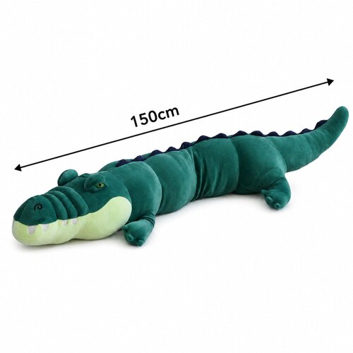  Large Plush Crocodile Mascot Cuddly Toy Realistic Green 150 cm Slike
