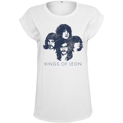 Merchcode Ladies Women&amp;#039;s T-shirt Kings of Leon Silhouette white Slike