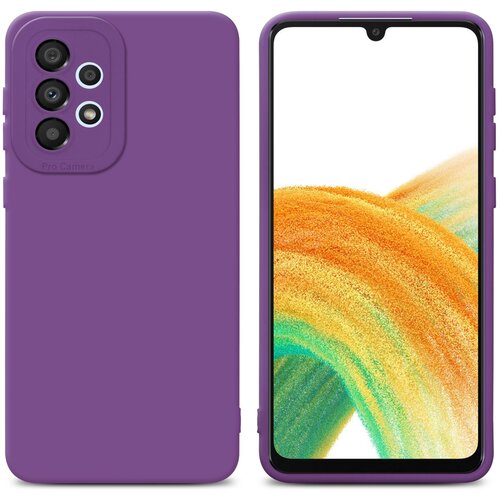 Cadorabo Case, združljiv s Samsungom v tekočini Matte Purple - za&scaron;čitni pokrov iz fleksibilnega silikona TPU, (20602960) Cene