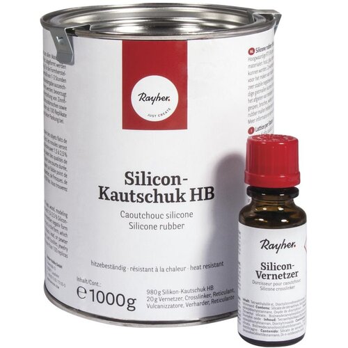 RAYHER Silikonski kavčuk HB 1 kg s trdilcem 20 ml, (20631601) Slike