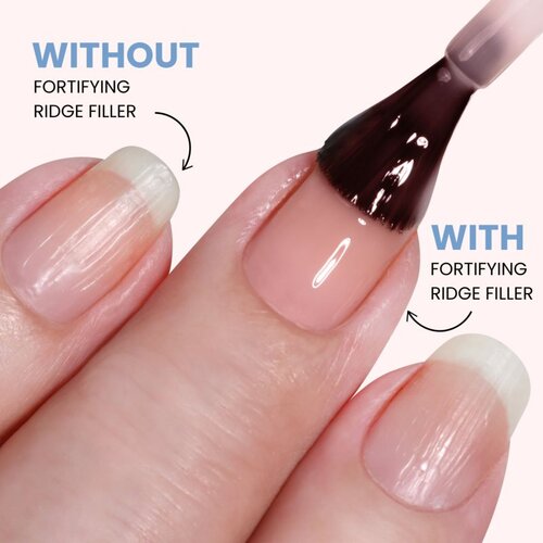 LONDONTOWN Kur Tinted Fortifying Ridge Filler gladilni podlak za nohte za suhe in krhke nohte odtenek Petal Pink 12 ml Slike