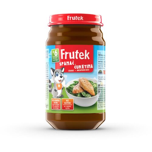 Frutek spanać i ćuretina kašica 190 gr Cene