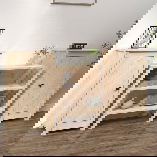 VidaXL komoda 2 kosa 40x35x80 cm trdna borovina Slike