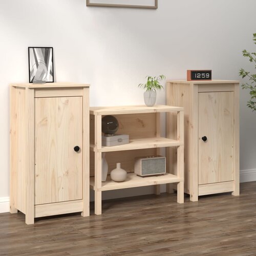 VidaXL Komode 2 kom 40 x 35 x 80 cm od masivne borovine Slike
