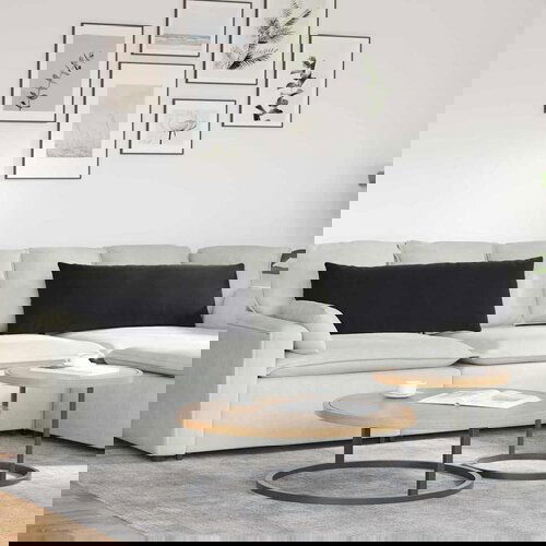 vidaXL jastučići za sofu 2 pcs crna 120 x 40 cm kordura tekstil Cene