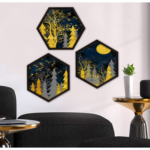 Wallity Uramljena slika 6GEN1622974441, 35x35 cm, 3 dela Slike