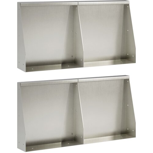  Zid za zadržavanje 4 kom. 40 x 12 x 30 cm Nehrđajući čelik Cijene