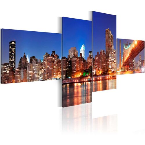  Slika - Night panorama - NYC 100x45 Slike