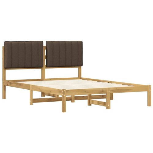  Krevetni okvir s tapiciranim uzglavljem Bijelo isprana i taupe - Bijelo isprana i taupe 120 x 200 cm Slike