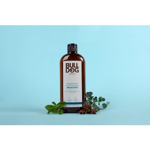 Bull Dog Peppermint &amp;amp; Eucalyptus gel za tu&amp;scaron;iranje za mu&amp;scaron;karce 500 ml Slike