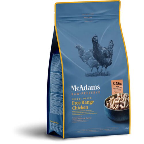 McAdams Freeze Dried Free Range Chicken - liofilizovana hrana za pse sa piletinom (400g, 1,5kg) 400g Slike