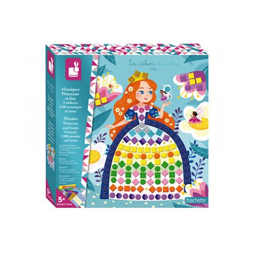 Janod kreativni set za stvaranje mozaičkih bajkovitih princeza mosaics princesses Slike