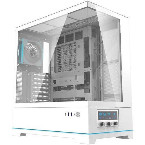 Darkflash DY451 PRO kućište s ventilatorom bijelo, bez napajanja Cijene