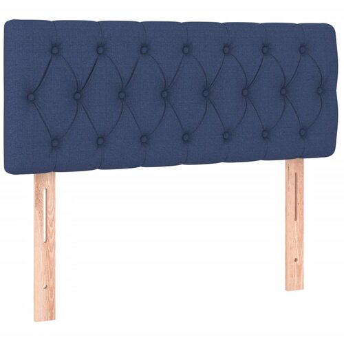  Krevet s oprugama i madracem plavi 120 x 190 cm od tkanine Slike