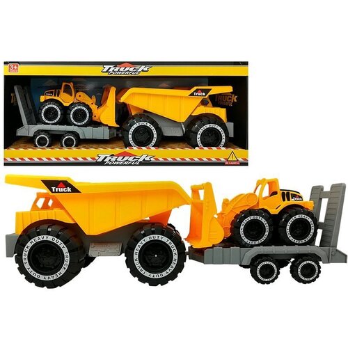  Tipper with trailer and Bulldozer 49 cm Construction site Cene