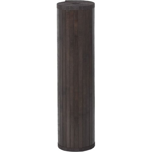  Tepih pravokutni tamnosmeđi 70 x400 cm od bambusa Slike