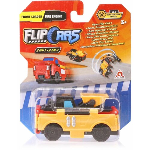Flip cars automobilčić 2u1 front loader & fire engine Slike