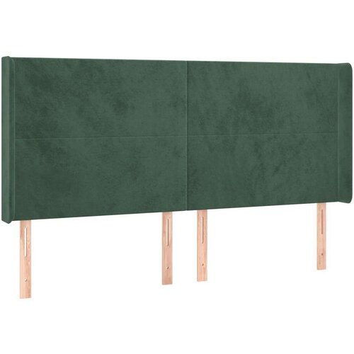  LED uzglavlje tamnozeleno 183 x 16 x 118/128 cm bar&amp;scaron;unasto Slike