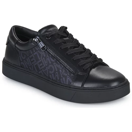 Calvin Klein Jeans LOW TOP LACE UP W/ZIP MONO Crna