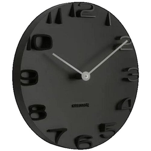 Karlsson Ure Horloge Murale On the Edge Noir Črna Cene