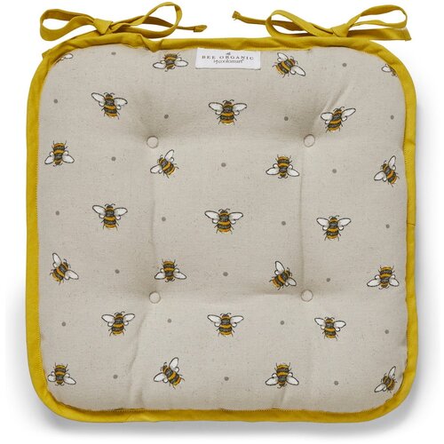 Cooksmart &amp;reg; beige-žuti pamučni sjedala bumble pčele Slike