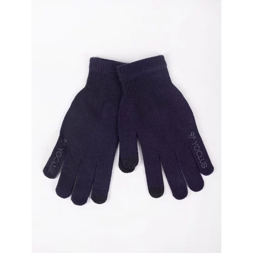 Yoclub Man's Men's Touchscreen Gloves RED-0243F-AA5E-005 Navy Blue