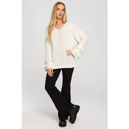 Made Of Emotion Woman's Pullover M710 Ivory