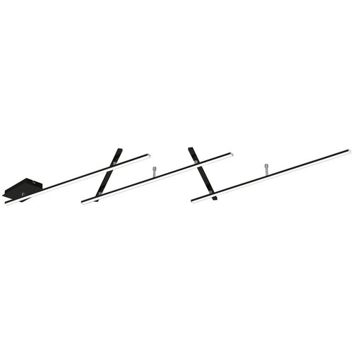  Mat crna LED stropna svjetiljka s mogućnosti zatamnjivanja 50x245 cm Indira &amp;ndash; Slike
