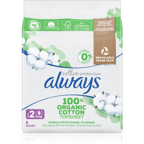 Always Cotton Protection Long vložki brez dišav 9 kos Cene