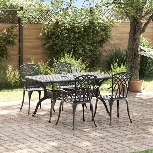 Set od 3 Crna Lijevani Aluminij 150x90x72 cm Izdržljivo Cene